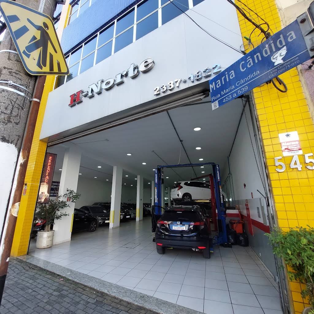 Fachada da oficina H-Norte, referência técnica Honda em Alphaville e região